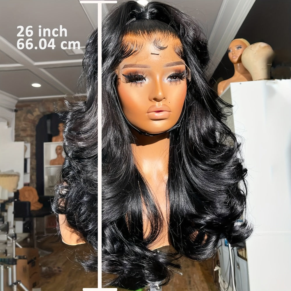 Body Wave Lace Front Wig 13x4 HD Transparent Lace 30 Inch Human Hair Glueless Bye Bye Knots Pre Plucked Natural Hairline for Women All Skin Tones Wear and Go - product image 5