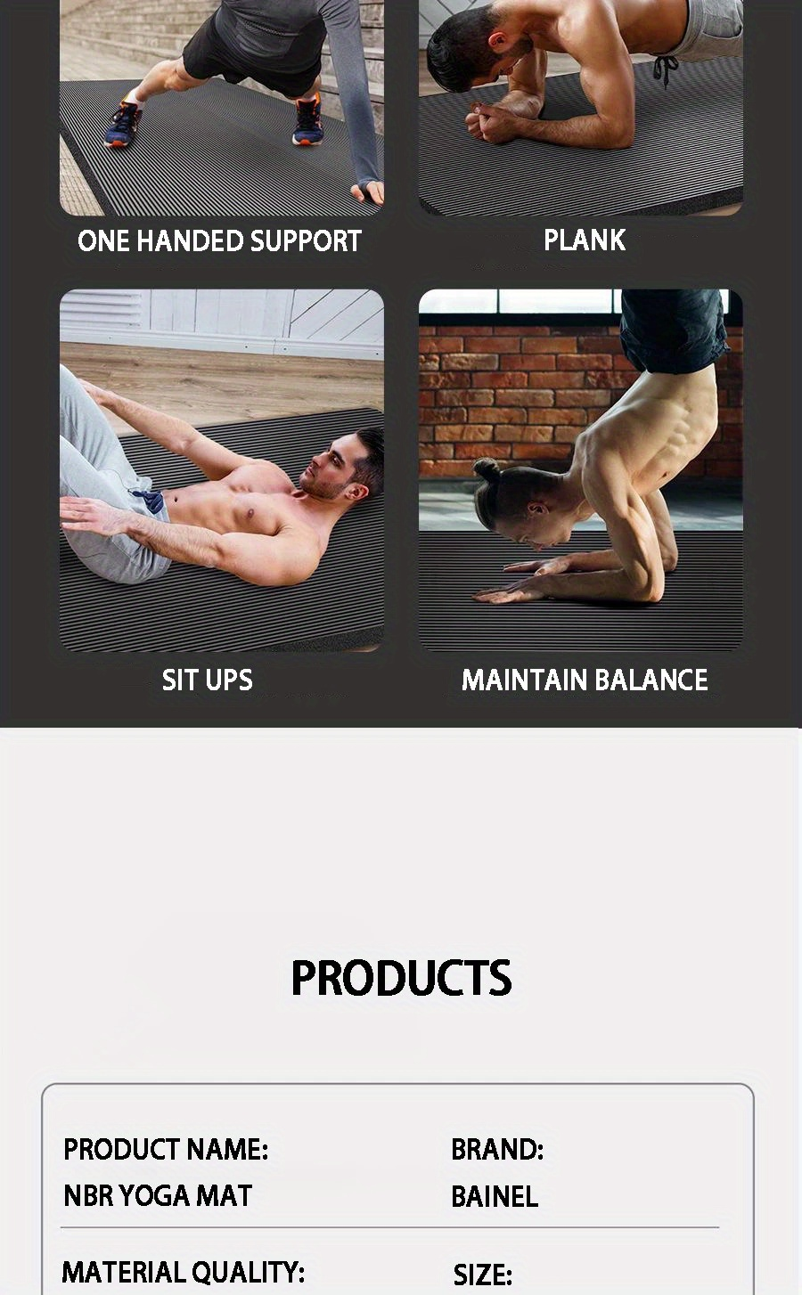 Extra Long 79 x 35 Inch Non-Slip Exercise Mat for Men, High-Density Cushioning for Pilates, Fitness, Stretching & Home Gym Workouts – Extra Thick Yoga Mat 20mm - product image 18