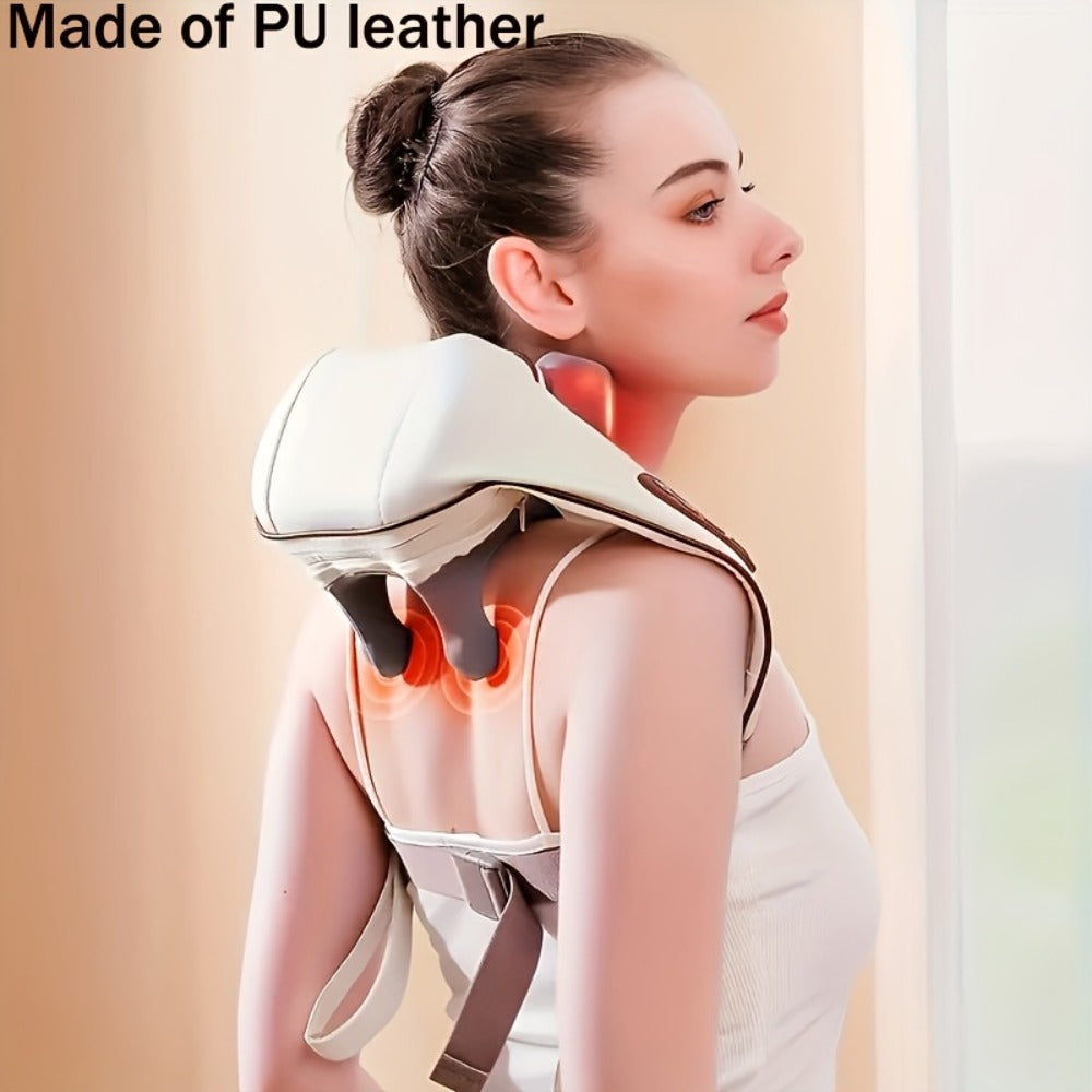 Neck Shoulder Massage Pillow 8D Deep Kneading Wireless Electric Back Massager Simulates Human Hands for Neck Shoulder Back Pain Relief Gift for Women Men - product image 12