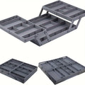 Collapsible Drawer Organizer Box, Double Row Expandable Desk & Drawer Storage with ABS Material, Jewelry Cosmetics Home Office Organizer - product image 14
