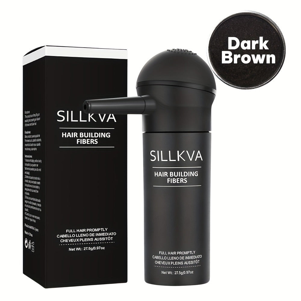 Hair Fibers Spray Applicator Kit Instant Thickness for Thinning Hair & Bald Spots SILLKVA 7 Shades Precision Spray Natural Coverage Hair Loss Concealer Men & Women 0.97oz - product image 15