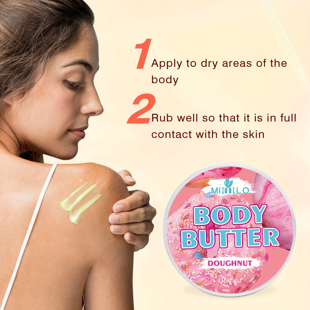 Fruity Body Glaze Set 8 Scents 100g×2 – Pineapple Coconut Strawberry Coffee Peach Doughnut Birthday Cake Non-Greasy All-Day Moisturizing Travel Size Body Lotion Gift for Women - product image 4