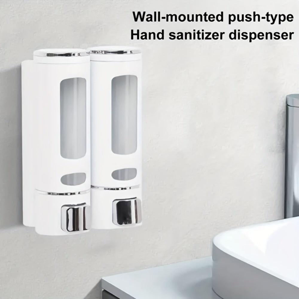 Wall-Mounted Soap Dispenser 53oz Large Capacity – No-Drill Manual Press Pump for Shower Gel Shampoo Lotion Bathroom Kitchen - product image 8