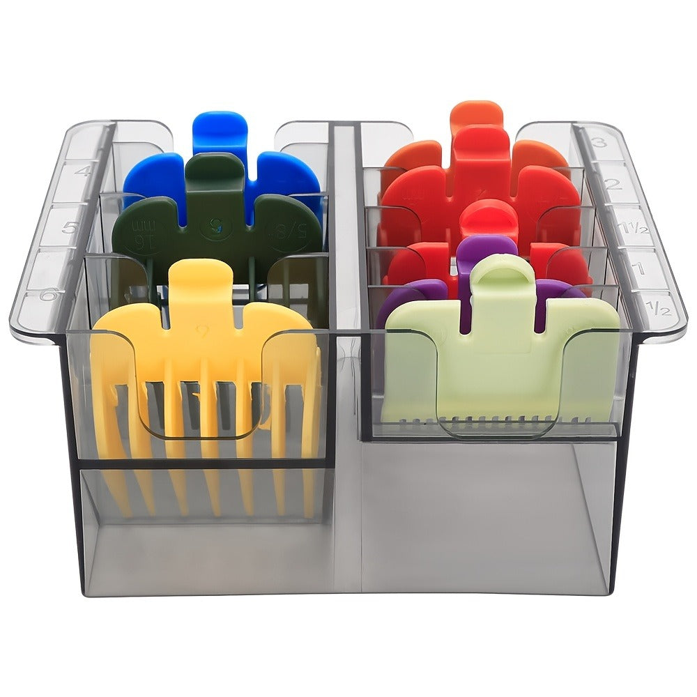 Barber Tool Organizer 8-Slot Clear Plastic Storage Box for Hair Clippers Scissors & Grooming Accessories – Transparent Salon Organizer for Home & Professional Barber Use - product image 2
