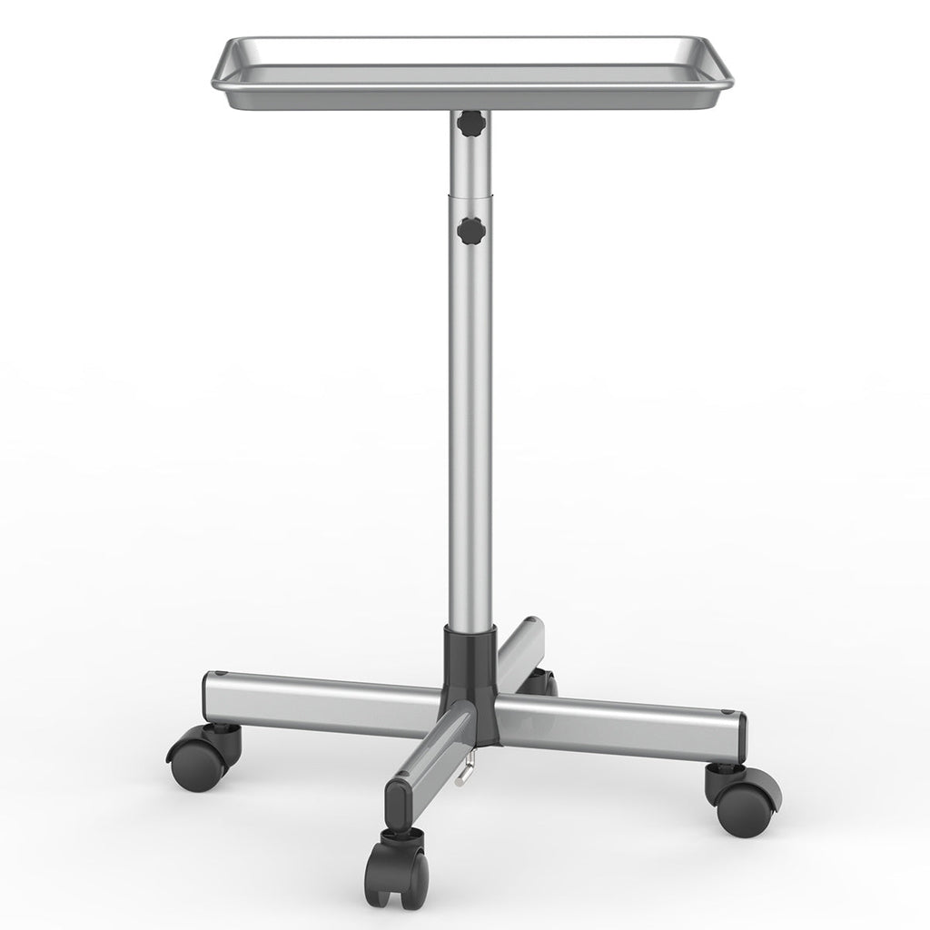 Salon Trolley Cart Height Adjustable 30 to 42 Inch Rolling Tray Table on Wheels Lockable Casters for Hair Stylist Barber Esthetician Nail Salon Spa Beauty Station Silver - product image 15