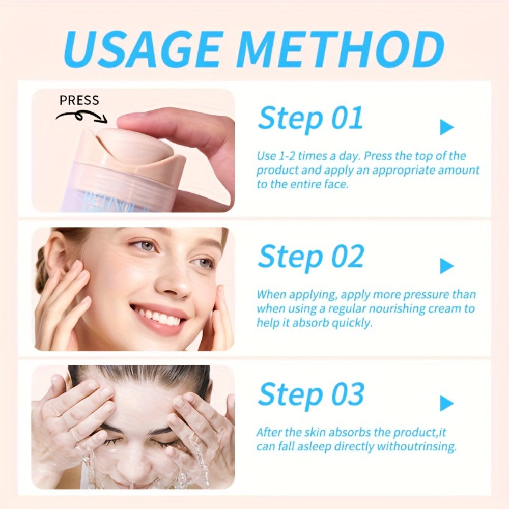 Retinol Vitamin C Face Cream Anti Aging Moisturizer for Skin Elasticity Brightening Deep Hydration Fast Absorbing Non Greasy Gentle Daily Skin Care for Women All Skin Types - product image 8