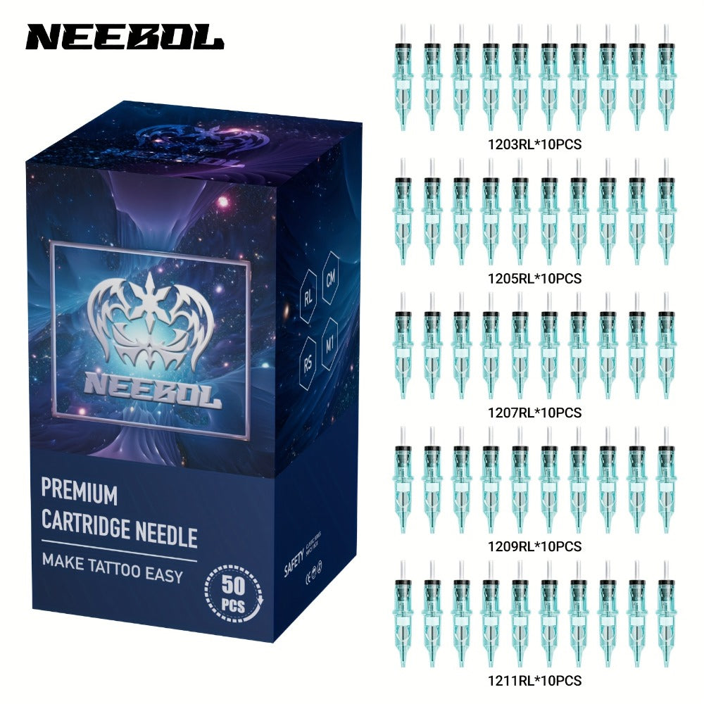 Tattoo Cartridge Needles Disposable 20/50pcs - Standard Round Liner RL & Round Magnum RM Mixed Sizes, Sterile Tattoo Needle Cartridges for Professional Artists & Beginners, Body Ar - product image 7