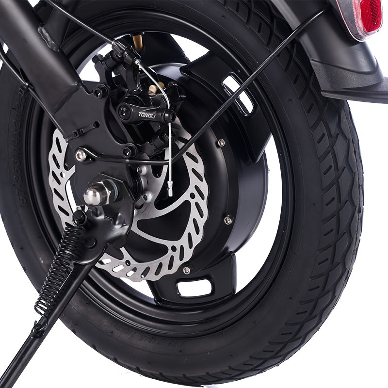 14 Inch Foldable Electric Bicycle, 330 Pound Load-bearing Capacity, Max Speed Of 19MPH, 48V Lithium Battery, Range Of Approximately 18-28 Miles, Portable - product image 12