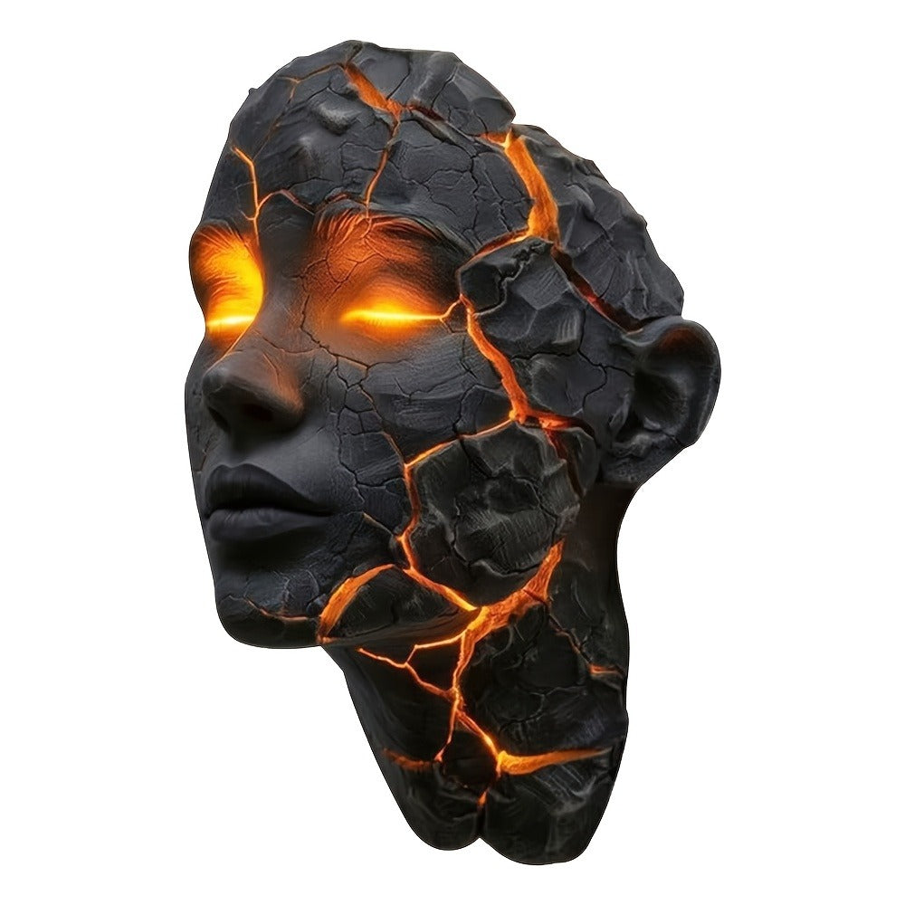 3D Wall Lamp Shattered LED Night Light Broken Face Moving Effect – Gothic Plug-In Wall Decor Light for Bedroom, Living Room, Bar, Cafe & Game Room, Unique Home Lighting Gift - product image 3