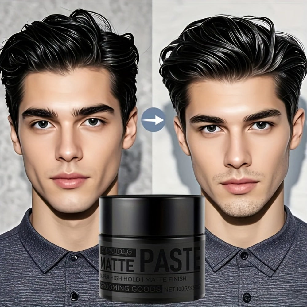 Matte Hair Paste for Men 100g | Non-Greasy Medium Hold Styling Cream with Plant Squalane & Argan Oil | Natural Finish No Residue | Salon Quality Hair Wax Alternative for All Hair T - product image 3
