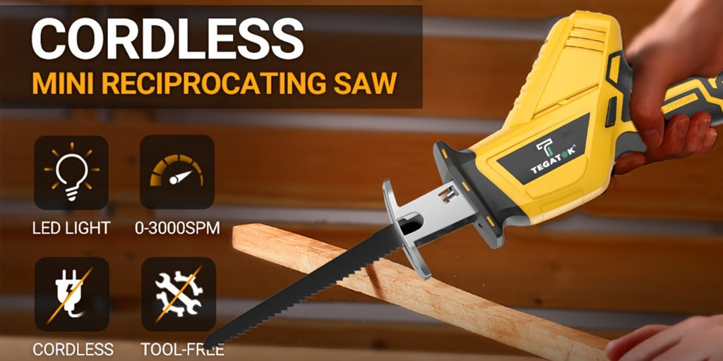 Electric Reciprocating Saw Cordless with LED Light & Safety Lock – Multi-Purpose Cutting Tool with Replaceable Blades, 1 or 2 Battery Options, Carrying Case Included - product image 16