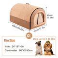 All-Season Soft Washable Cave Bed with Non-Slip Bottom, Cozy Puppy Kennel for Small Medium Large XL Dogs and Cats, Hassle-free Clean Removable Cushion, 4 Sizes - product image 2