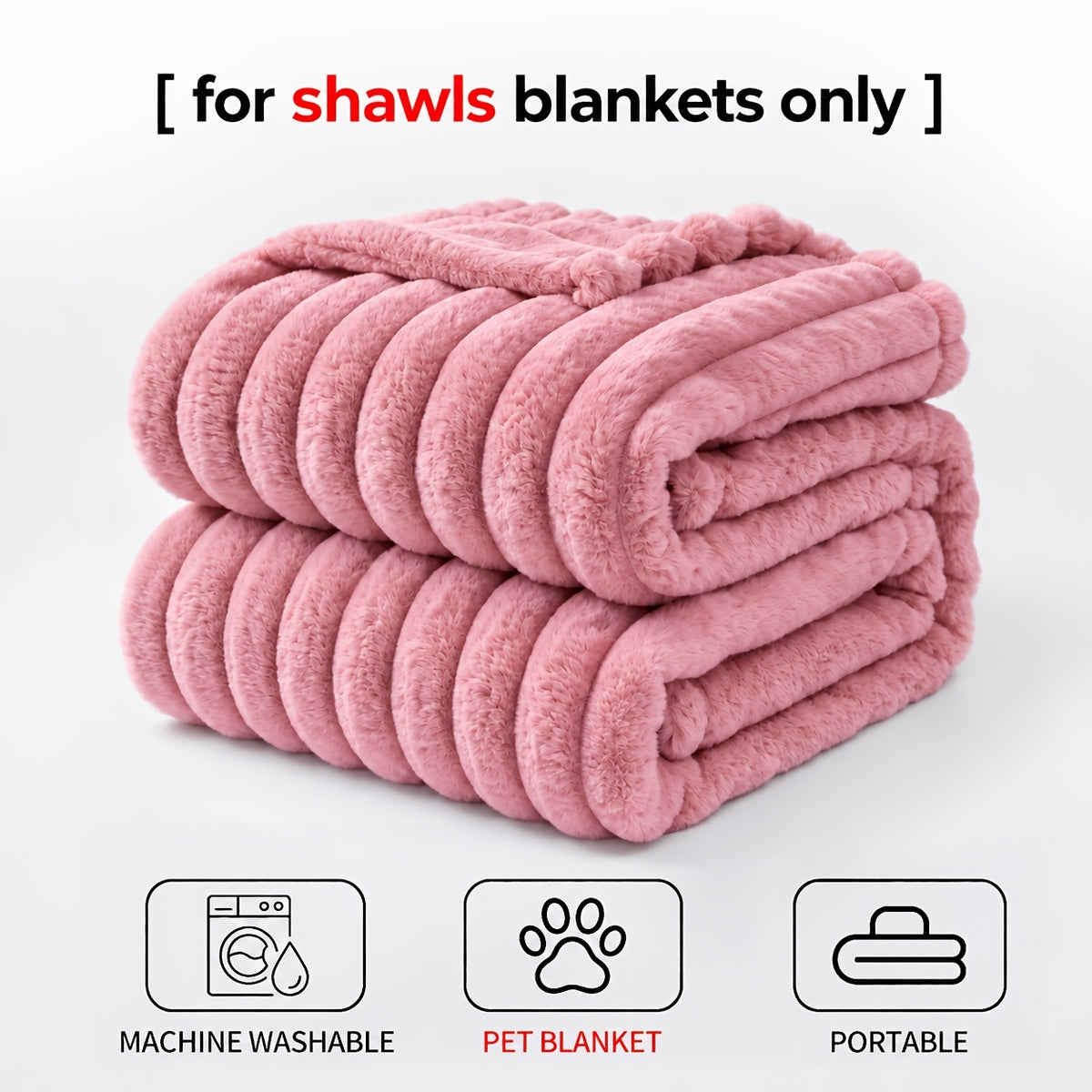 1pc Ultra-soft Faux Rabbit Fur Blanket, Comfortable and Warm, Suitable For All Seasons, Available In Multiple Colours, Multipurpose Blanket, Suitable For Bed - product image 7