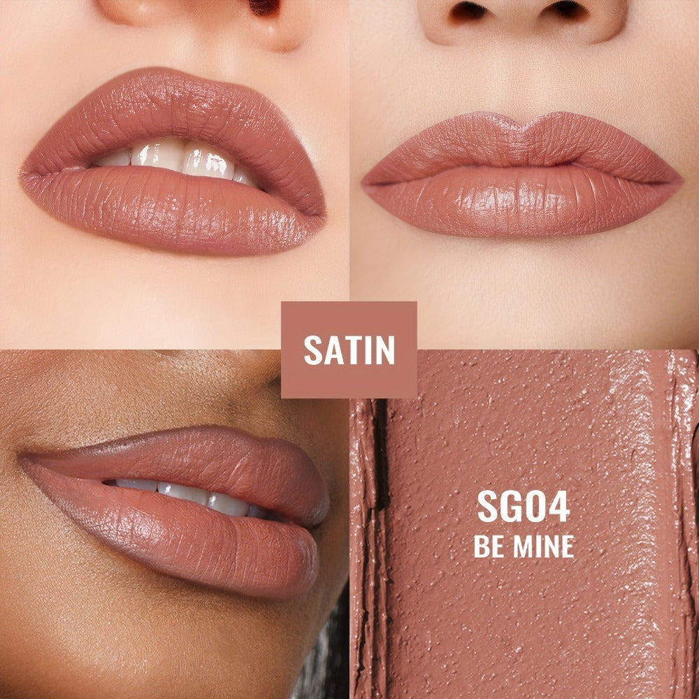 Oulac Nude Satin Lipstick Set 12g Each – Lightweight Moisturizing Full Coverage Cream-to-Satin Formula, Skin-Flattering Nude Lip Color Gift-Ready for Women All Skin Tones (LT-SG Nu - product image 7