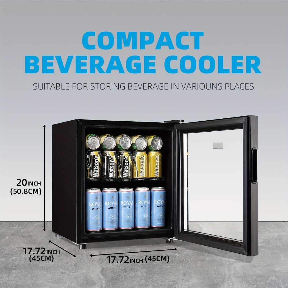 Beverage Refrigerator with Glass Door – Mini Fridge 2.0/3.5/4.0 Cu Ft, LED Lights, Adjustable Shelves, R600a Cooling for Beer, Wine & Drinks, Home, Office & Bar - product image 3