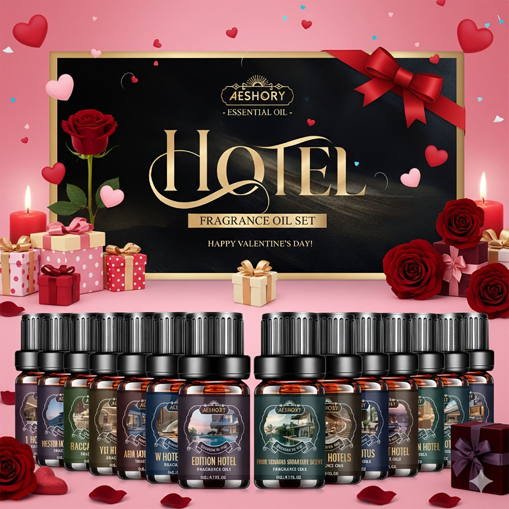 Essential Oil Diffuser Gift Set 14 Pcs – Luxury Fragrance Oils for Diffuser, Candle Making & Aromatherapy | Hotel Collection Scents - product image 8