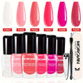 Nail Polish Set 6 Colors Quick Dry Long-Lasting – Hot Pink, Rose Red, Lilac Purple, Nude Pink, Lavender & Violet High Gloss 0.25oz, Chip-Resistant Nail Polish Gift Set for Women Te - product image 11
