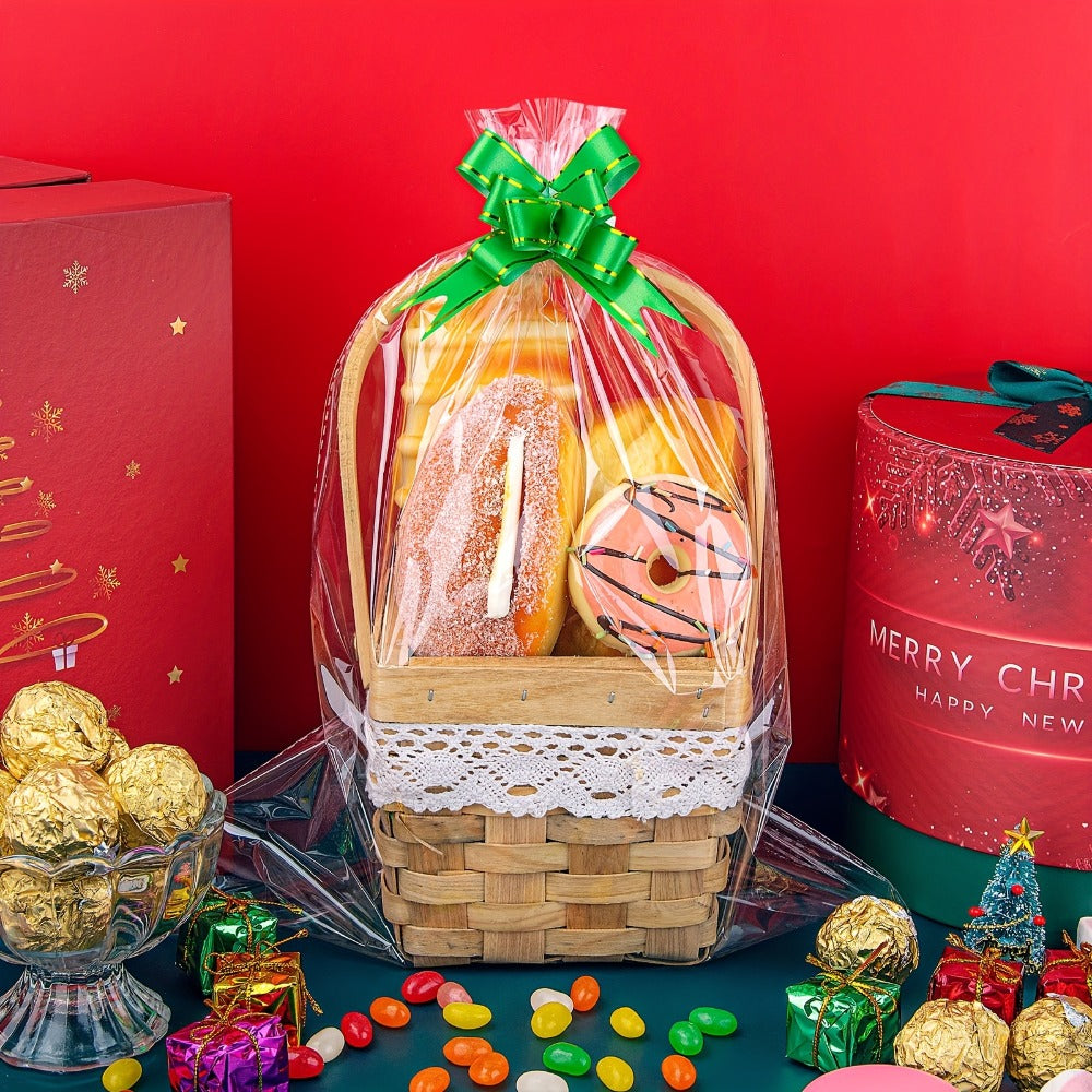 Cellophane Bags 50-Pack Large 18x30 Inch Transparent Gift Basket Wrap Bags – Clear Cellophane Wrapping for Christmas, Holidays & Gift Packaging - product image 11