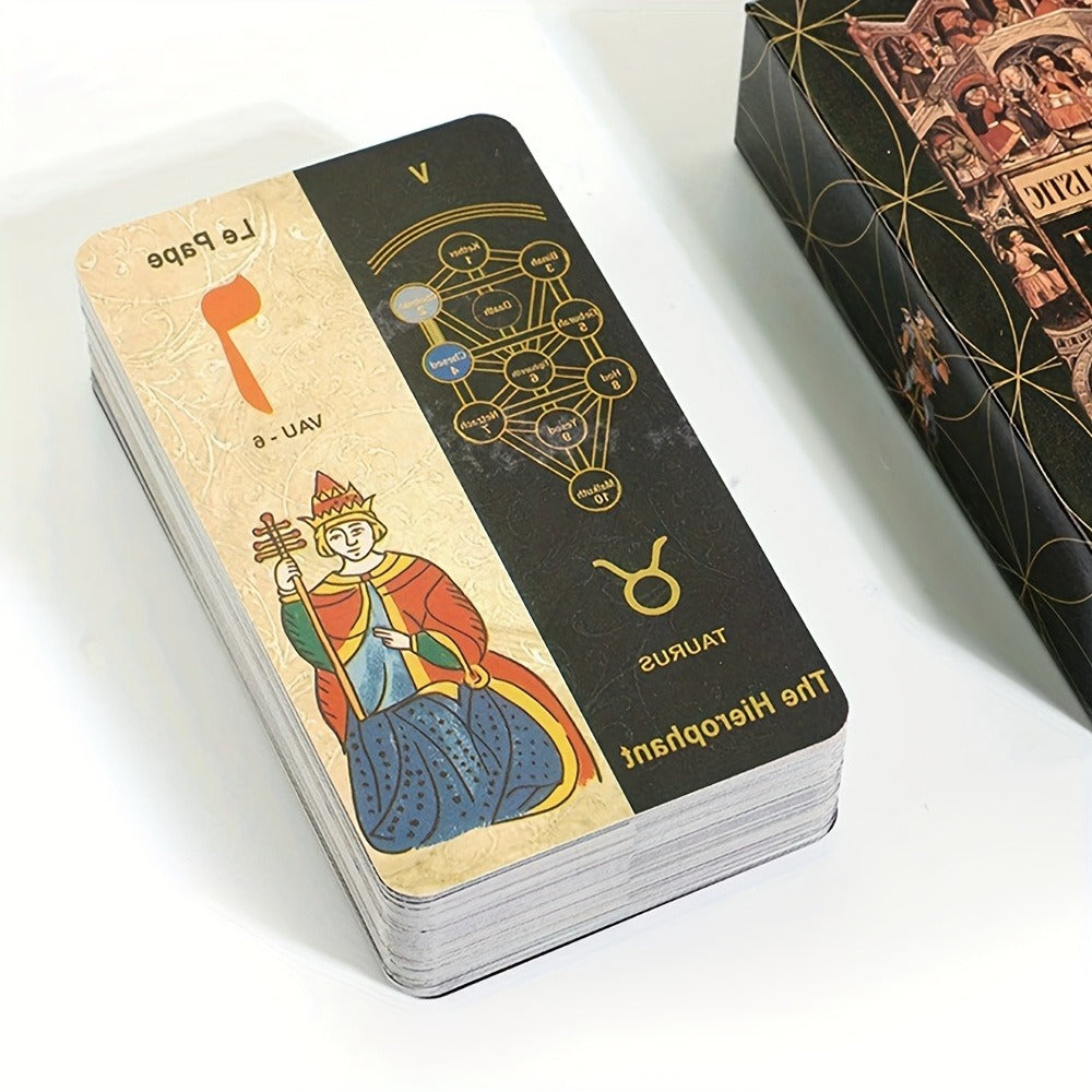 Traditional Divination Card Game with Ancient Wisdom & Spiritual Guidance, Kabbalah 5781 Tarot Board Game Playing Cards for Beginners & Readers – Kabbalah - product image 3
