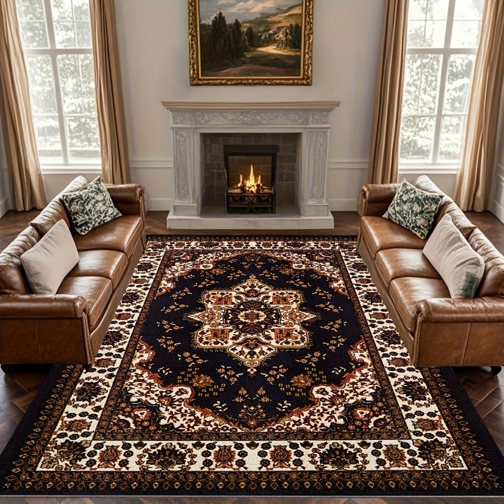 Large Area Rug for Living Room Bedroom – Soft Fluffy Persian Bohemian Style Floor Mat, Anti-Slip Backing, Machine Washable, Vintage Carpet for Modern & Traditional Decor, Multiple  - product image 5