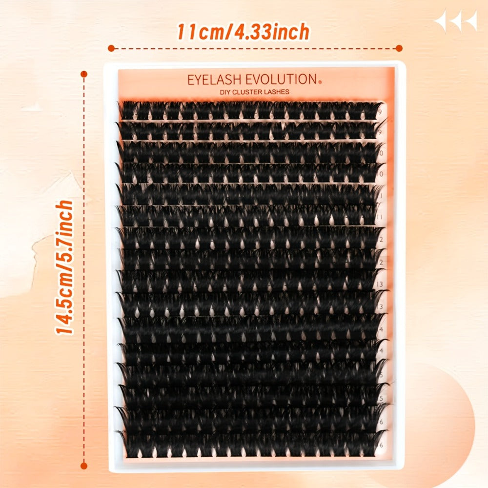 100D Volume Cluster Lashes DIY Individual Lash Extension Kit – Soft Reusable Single Clusters for Full Thick Dramatic Lash Look, Beginner & Pro Friendly Home Salon Use - product image 4