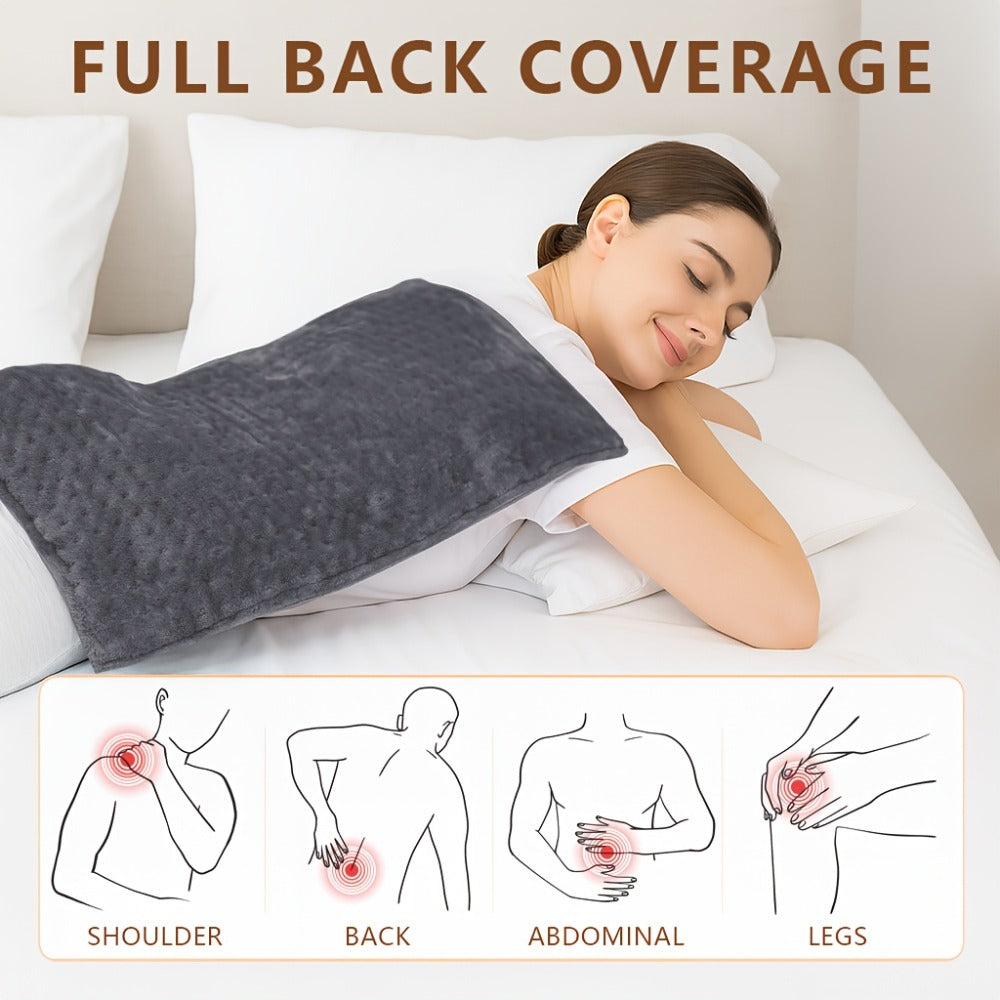 Heating Pad for Back & Neck Pain Relief – Ultra Soft Flannel, Fast Heating, Dry & Moist Heat, Auto Shut-Off, Machine Washable (Small 12x15in / Standard 12x24in / Large 17x33in) - product image 14