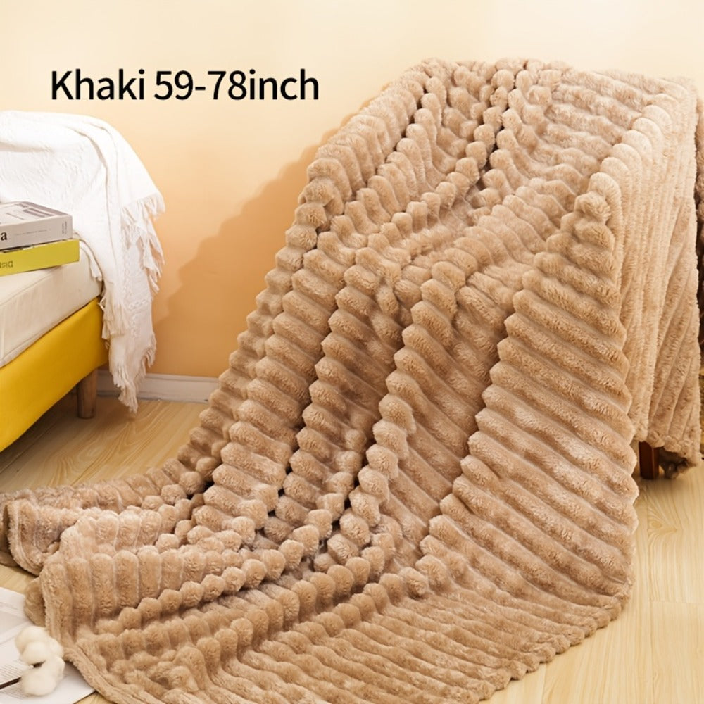 500gsm Heavy Plush Blanket – Ultra Thick Soft Warm Fluffy Blanket for Bed, Sofa & Travel, Baby to Double Size, 5 Colors - product image 11