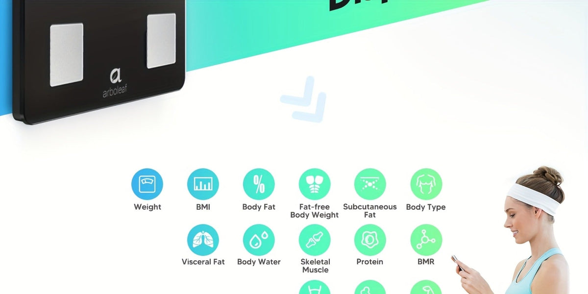 Smart Body Scale 14-in-1 – Body Fat Scale with BMI, Muscle Mass & 14 Health Metrics, Wireless Bluetooth App Sync, Auto Recognition, 500 lb Capacity, HD LED Display for Home & Gym U - product image 14