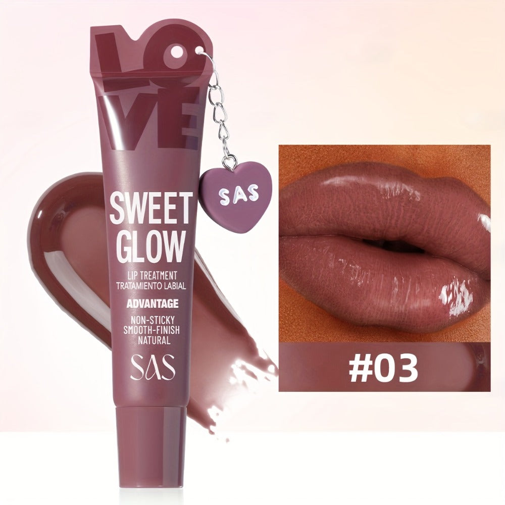 Heart Pendant Lip Gloss 6 Shades Mirror Shine High Gloss — Long-Lasting Fade-Resistant Non-Tacky Formula, Wearable Charm Accessory, Vibrant Colors for All Skin Tones Women Lip Make - product image 7