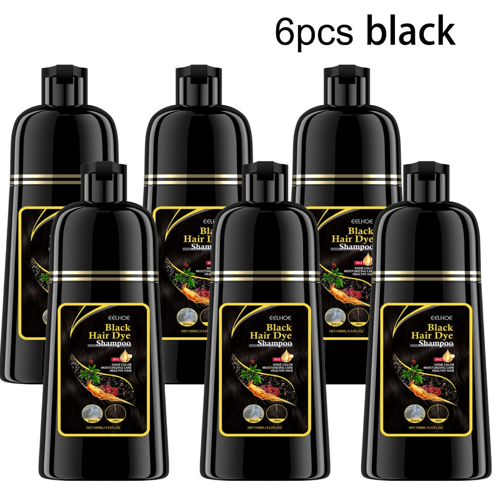 Natural Gray Hair Coverage Shampoo 6PCS Set 3-in-1 Darkening Formula – No Ammonia Color Restorer for Black & Brown Hair, Shampoo Conditioner & Color in One, 3.38oz Each for Men & W - product image 3