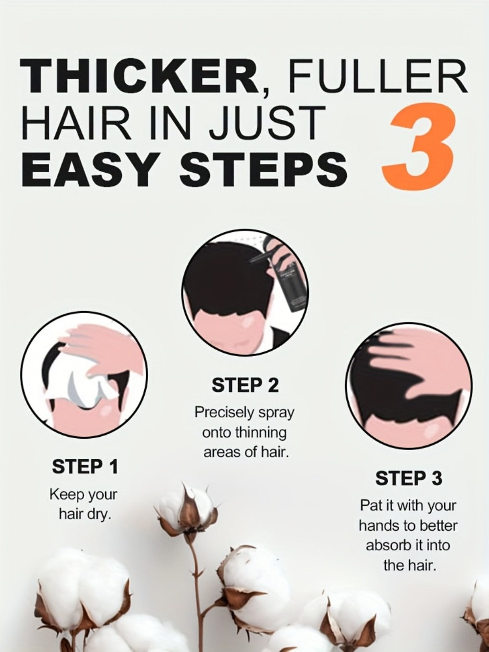 Hair Fibers Spray Applicator Kit Instant Thickness for Thinning Hair & Bald Spots SILLKVA 7 Shades Precision Spray Natural Coverage Hair Loss Concealer Men & Women 0.97oz - product image 22