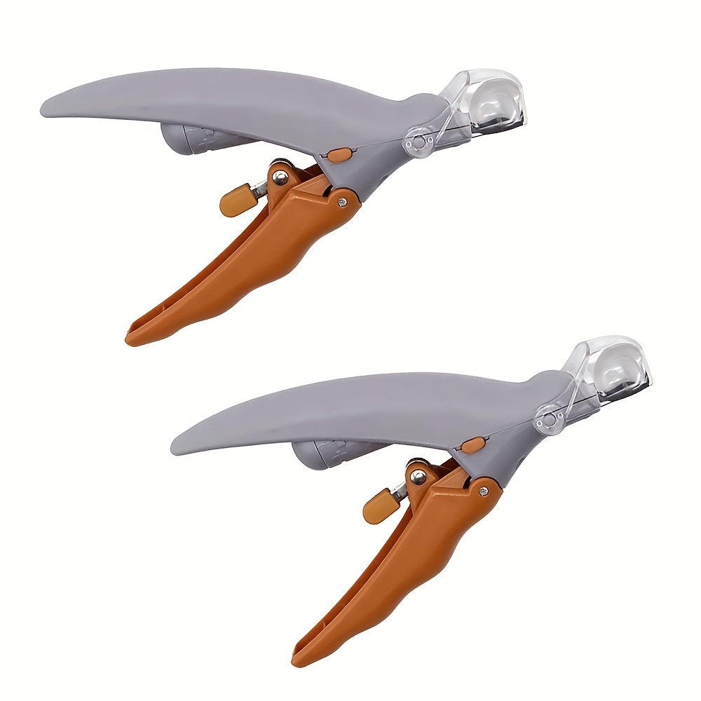 LED Pet Nail Clipper 2pcs with Light Ergonomic Non-Slip Handle Precise Cat Dog Nail Trimmer Safe Hassle-free At-Home Grooming Tool Orange Gray - product image 3