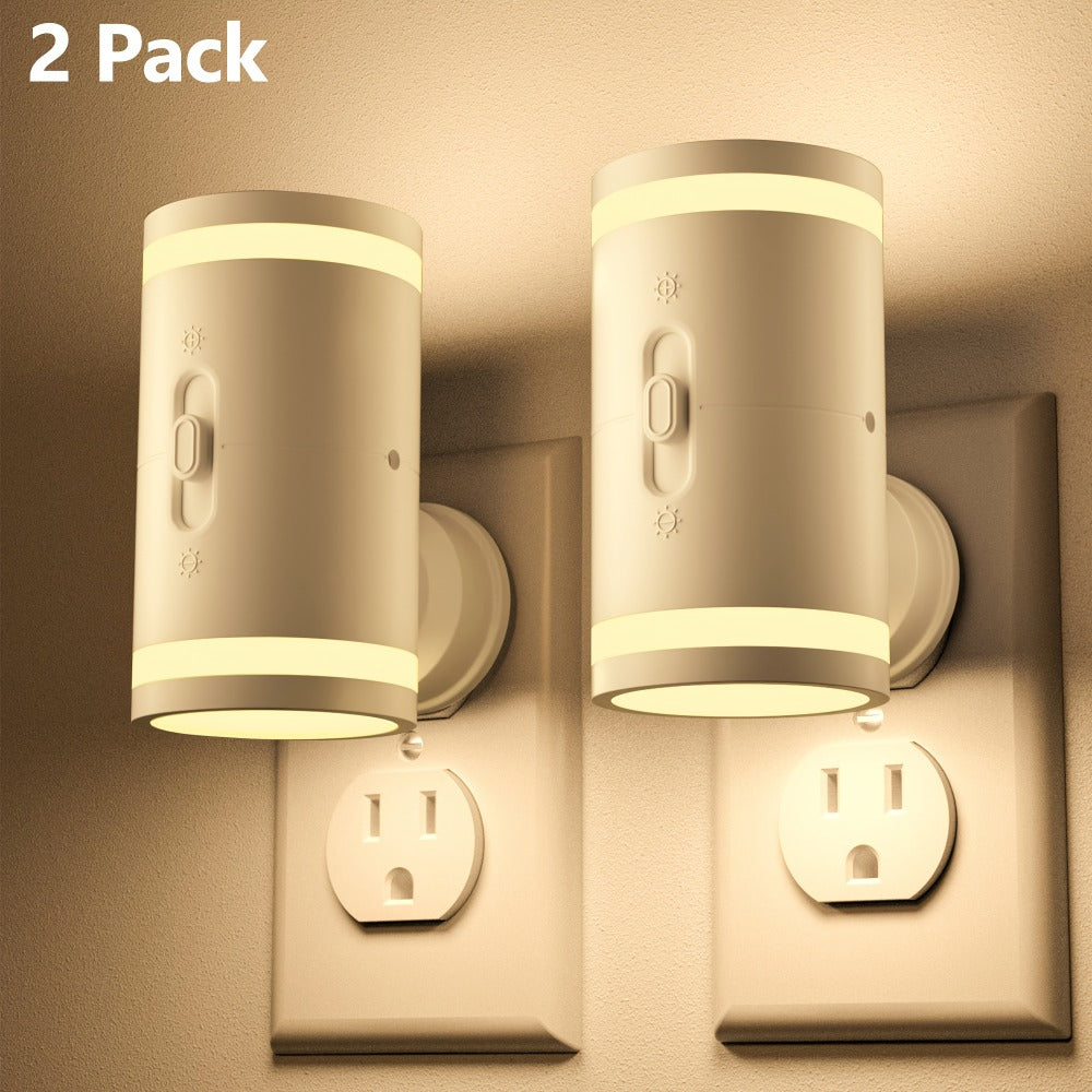 LED Night Light Plug In Dusk to Dawn Sensor – 5-120LM Adjustable Brightness, 3 Color Temperatures, Modern Plug-In Night Lights for Hallway, Bedroom, Staircase, Bathroom & Toddler R - product image 17