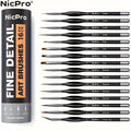 Miniature Paint Brush Set 16 & 24 Pcs | Acrylic Watercolor Oil Warhammer DnD Model Brushes | Professional Fine Detail Painting Kit with Brush Holder & Carry - product image 8