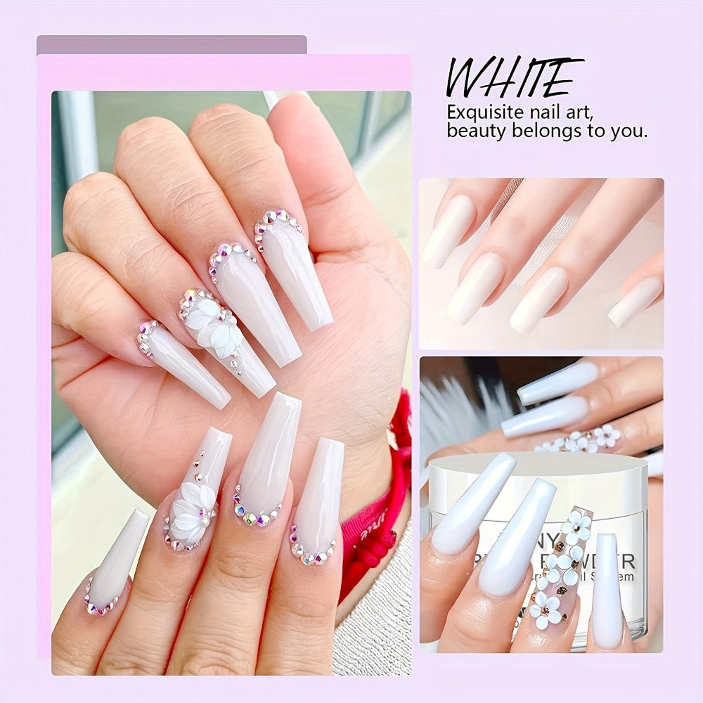 Acrylic Nail Powder 8oz Professional Clear Pink Nude White Fast Set No Lamp Required for Nail Extensions 3D Nail Art Carving Salon Quality Bulk Powder for Beginners Techs - product image 12