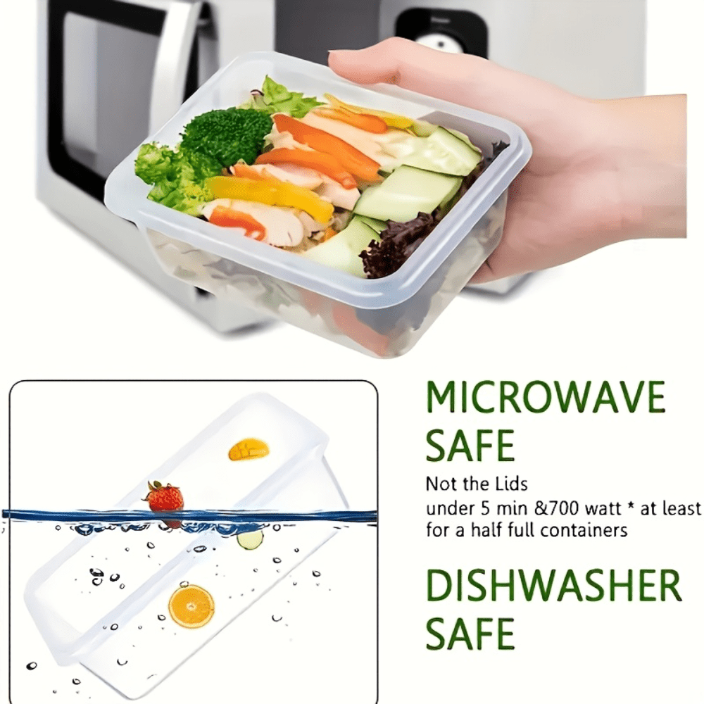 48 pcs Set, Including 6/12/24 Boxes and 6/12/24 Lids Food Storage Box Set, Refrigerator Storage Box Sealed and Leak-Proof, Bpa-Free, Reusable Lunch Box with - product image 10