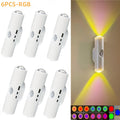 Cat Eye LED Wall Light Motion Sensor – 6 Pack USB Rechargeable Night Lamp, 3 Color Settings, Wireless Auto Sensing No Wiring for Bedroom Stairs Closet Bathroom Hallway (RGB / Three - product image 17