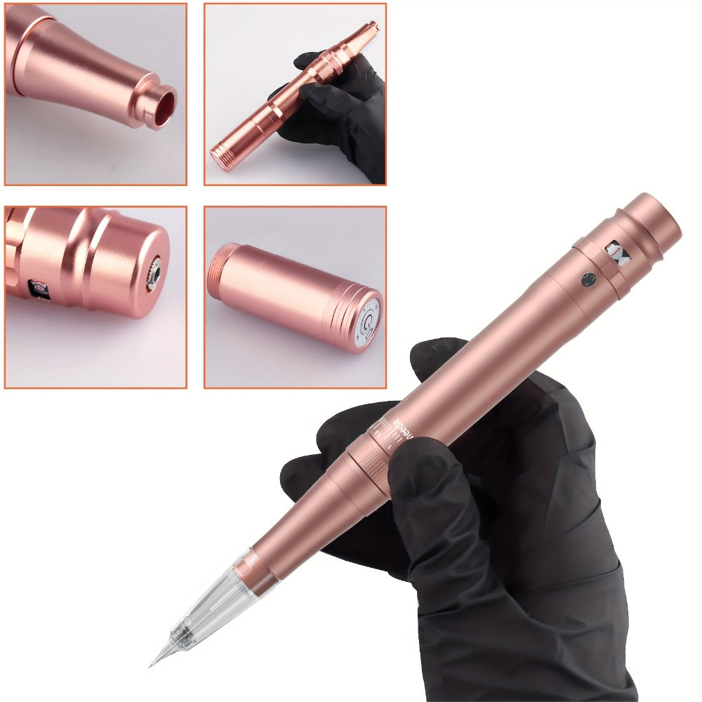 Permanent Eyebrow Tattoo Kit PMU Pen - Includes Tattoo Pen, Ink, Eyebrow & Lip Tattoo Needles, Practice Accessories, Complete Microblading Starter Set for Beginners & Enthusiasts,  - product image 5
