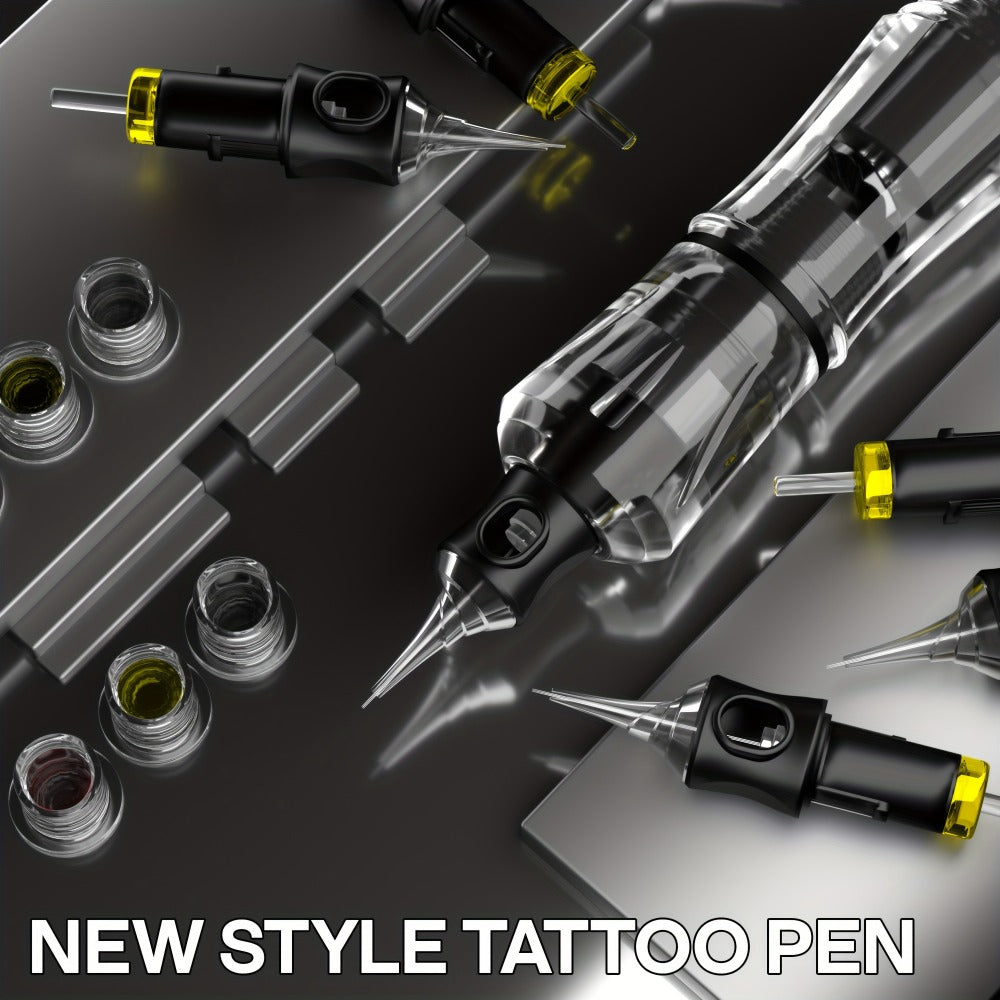 Rotary Tattoo Machine Kit Complete Set with 1400mAh Wireless Battery Digital Display 10 Cartridge Needles 6 Inks Practice Skin for Beginners & Professional Artists - product image 7