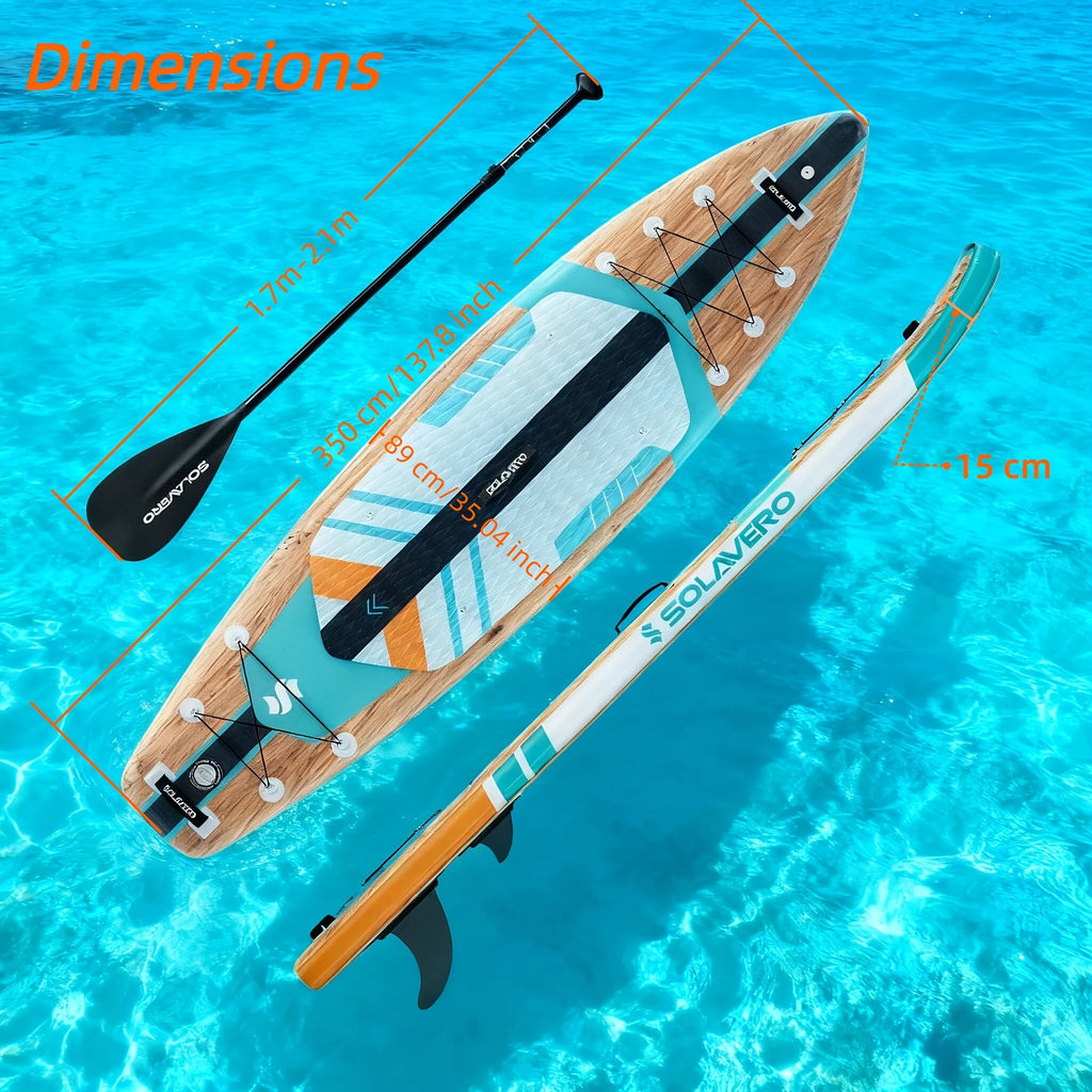 Stand Up Paddle Board Inflatable SUP 10'6" & 11'6" – Non-Slip EVA Deck, 180kg Capacity, All-in-One Accessories Kit with Pump, Adjustable Paddle, Ankle Leash - product image 4