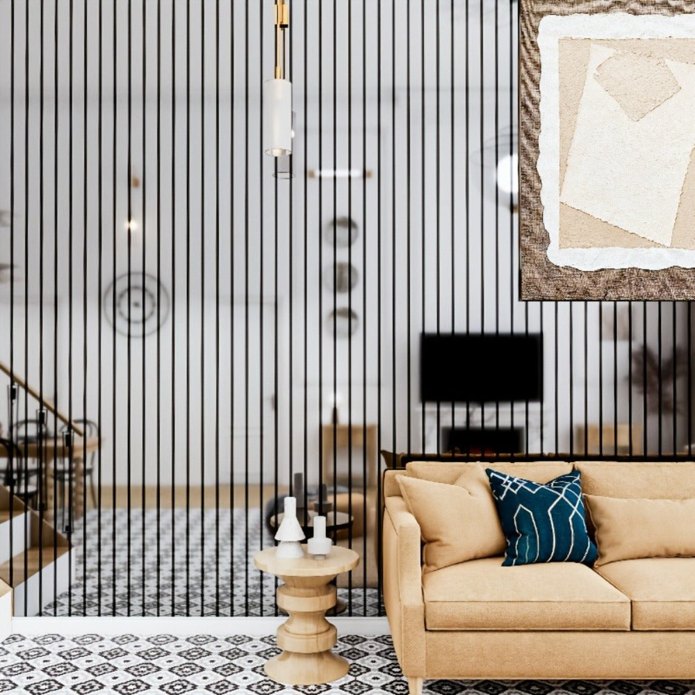 3D Mirror Slat Wall Panel Self-Adhesive Peel and Stick Gold Silver Metallic Grid Wall Sticker for TV Background Wall Ceiling Curved Edges Home Decor Art Easy Install - product image 6