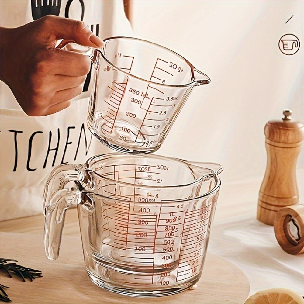 Tempered Glass Measuring Cup Set with Coffee Cups, Borosilicate Glass Liquid Measuring Cups for Kitchen Baking Cooking, Dishwasher Safe, 4PCs or 9PCs - product image 7