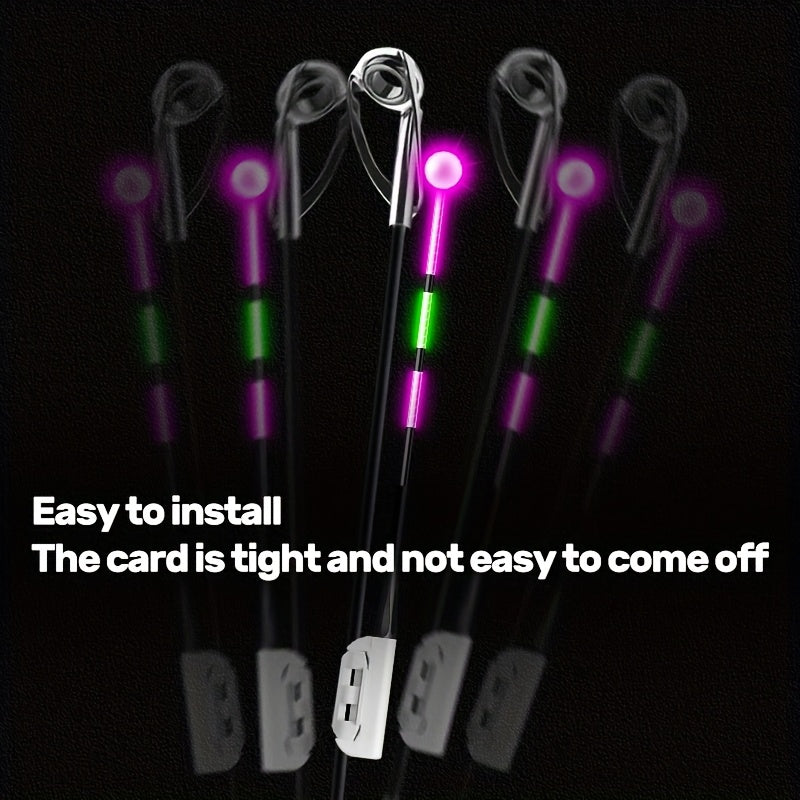 Fishing Bite Indicator Pole Tip Lights 5PCS | Gravity Sensing Color-Change Hook Alert, High-Visibility LED Night Fishing Indicators for Sea Fishing, Raft - product image 2