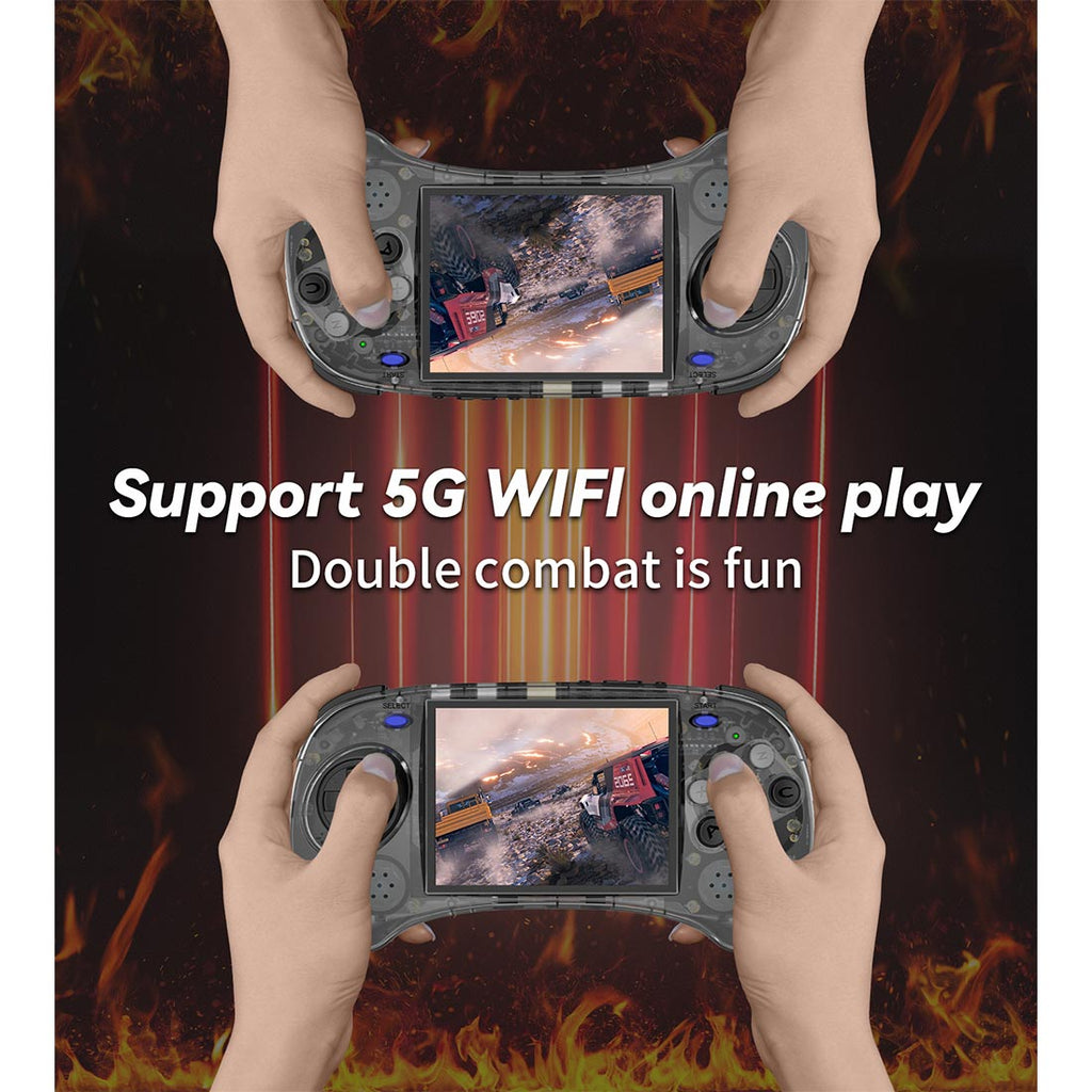 Anbernic RG ARC-S Arcade Six-Key Retro Handheld Game Console Linux 4" IPS HDMI 20+ Emulators Fighting Games 3500mAh Travel-friendly Emulator for Street Fighter Metal Slug Beat-Em-Up Fans 2 Colors