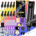 Wireless Tattoo Machine Kit Complete - POSEIDON V5 Rotary Pen with LCD Screen 1500mAh Battery 6H Runtime 10 Needles 11 Ink Bottles Full Tattoo Supplies for Beginners & Professional - product image 24