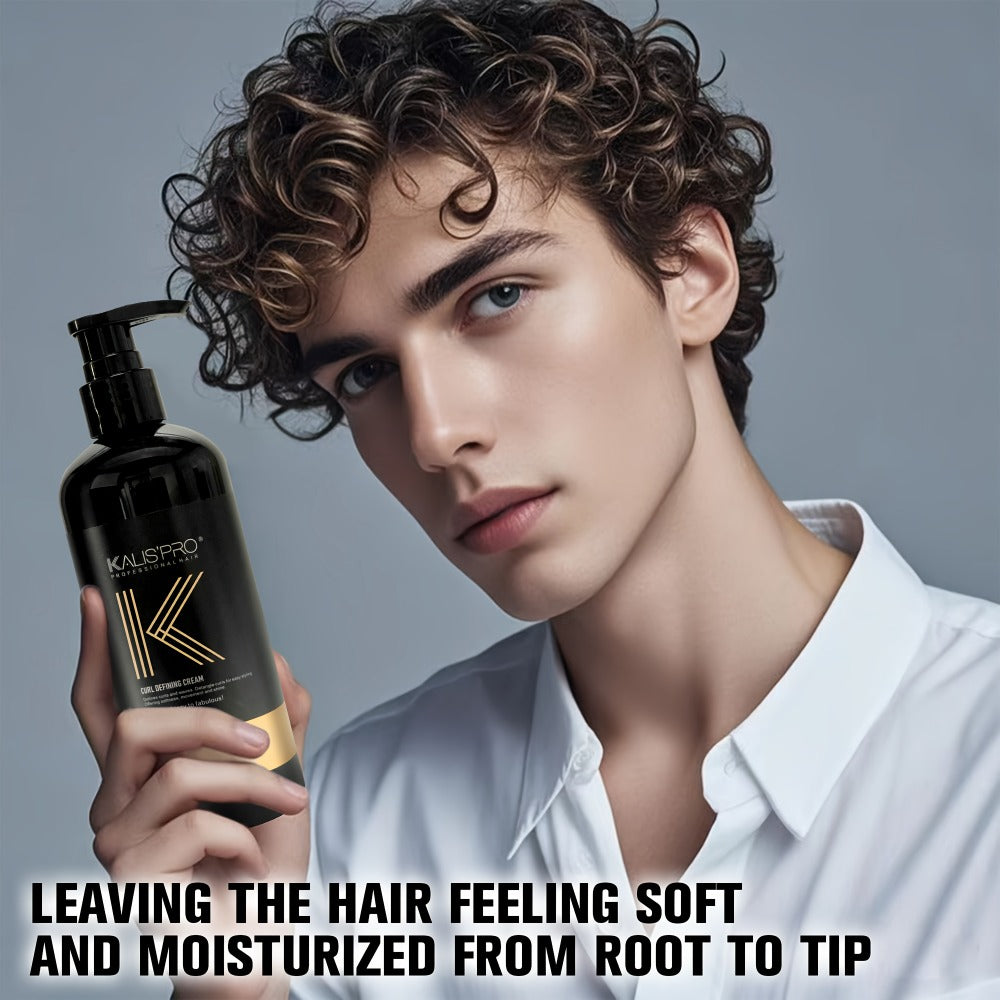 Men's Curl Cream Sulfate-Free 10.14oz - Frizz Control Styling Cream for Wavy & Curly Hair | Controlled Hold, Boosts Shine & Hydration | No Sticky Residue | Curly Guy Method Approve - product image 10