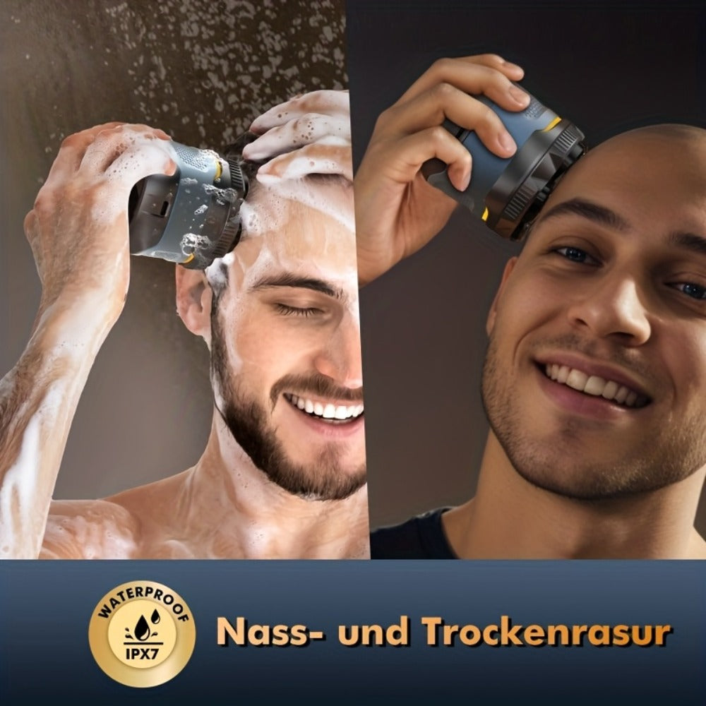 Electric Shaver for Men 6D Floating Blade IPX7 Waterproof — Dual Ring Blade Net with Nose Hair Trimmer, Type-C Fast Charging, Smart LED Display & Magnetic Replacement Blades Groomi - product image 6