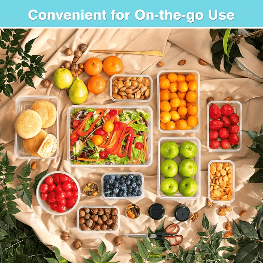 48 pcs Set, Including 6/12/24 Boxes and 6/12/24 Lids Food Storage Box Set, Refrigerator Storage Box Sealed and Leak-Proof, Bpa-Free, Reusable Lunch Box with - product image 11