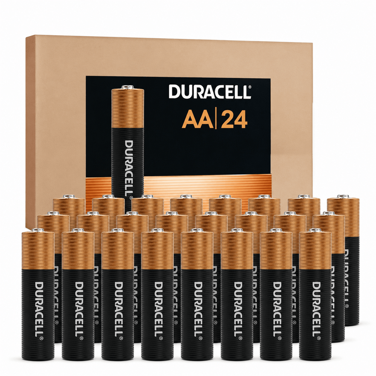 48 Pcs AA Alkaline Batteries – 12-Year Shelf Life, Ideal for Clocks, Radios, and Toys (Single-Use)