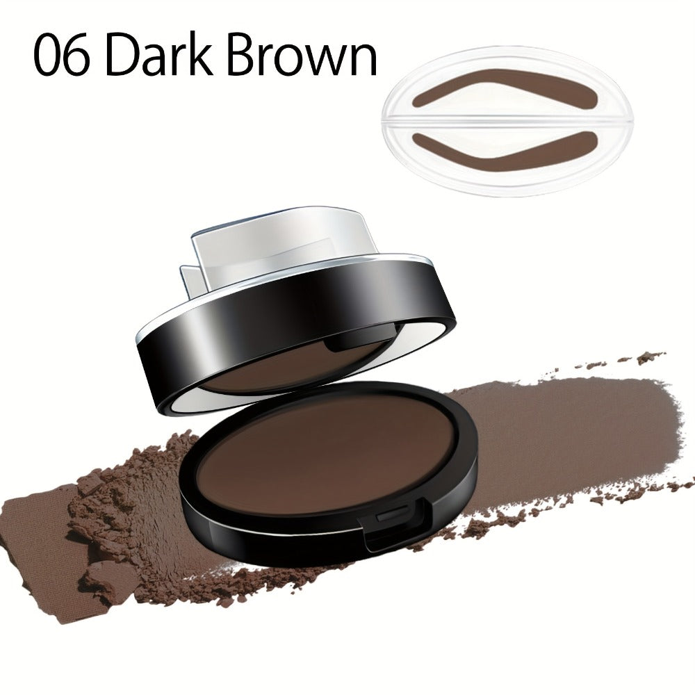 Waterproof Eyebrow Stamp Powder Kit Natural Arched Brow Shaping Long-Lasting Makeup for Women – Beginner Friendly Works on Dry & Oily Skin – Grey, Light Brown, Dark Brown Shades - product image 5